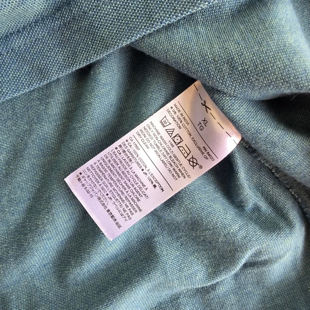 Banana Republic Polo Mens XL Teal Blue 100% Cotton Elephant Logo Pique Preppy